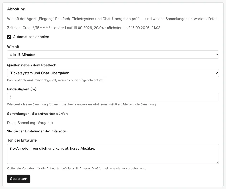 Der Abschnitt „Abholung“: Takt, Quellen, Eindeutigkeit und Ton der Entwürfe